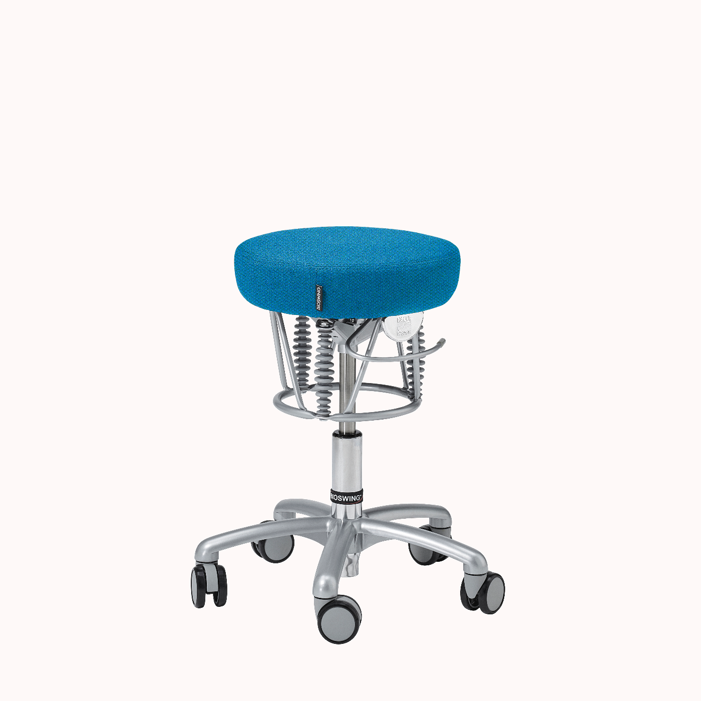 Bioswing Foxter - Bürohocker mit Individualausstattung, Sitzhöhen 39-57cm