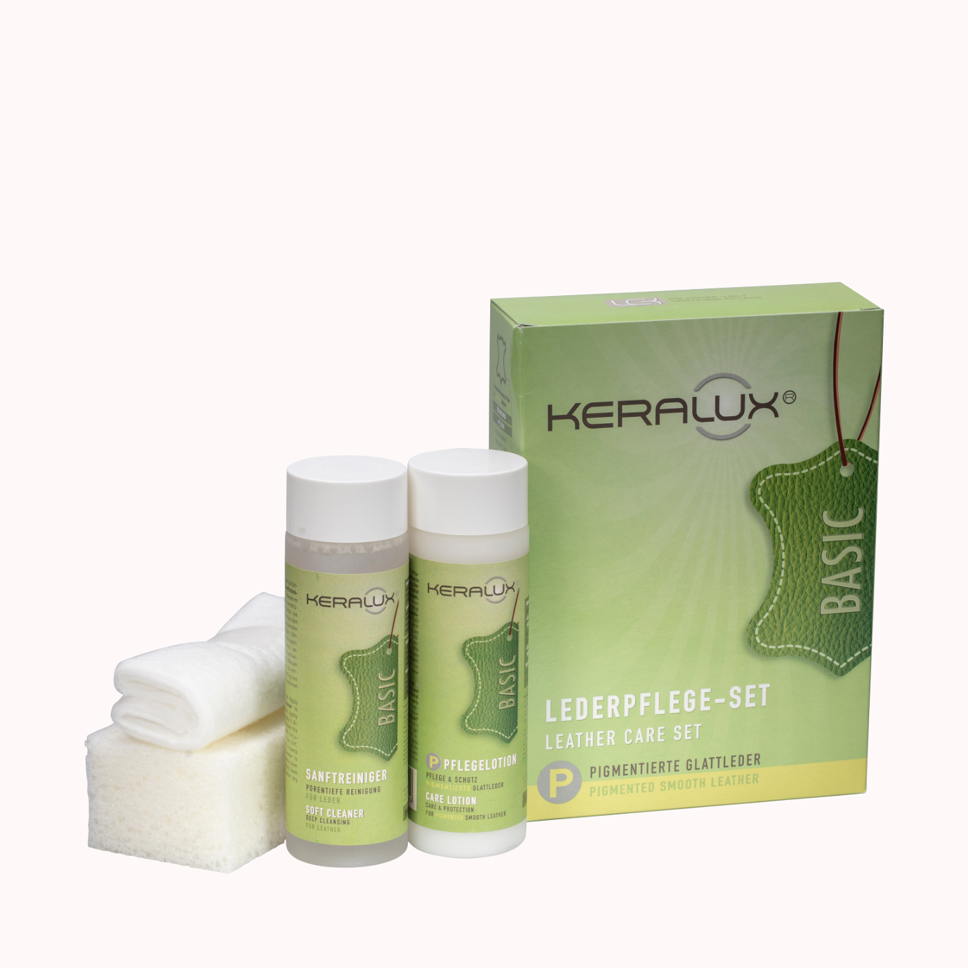 KERALUX® Lederpflege-Set P für pigmentierte Glattleder
