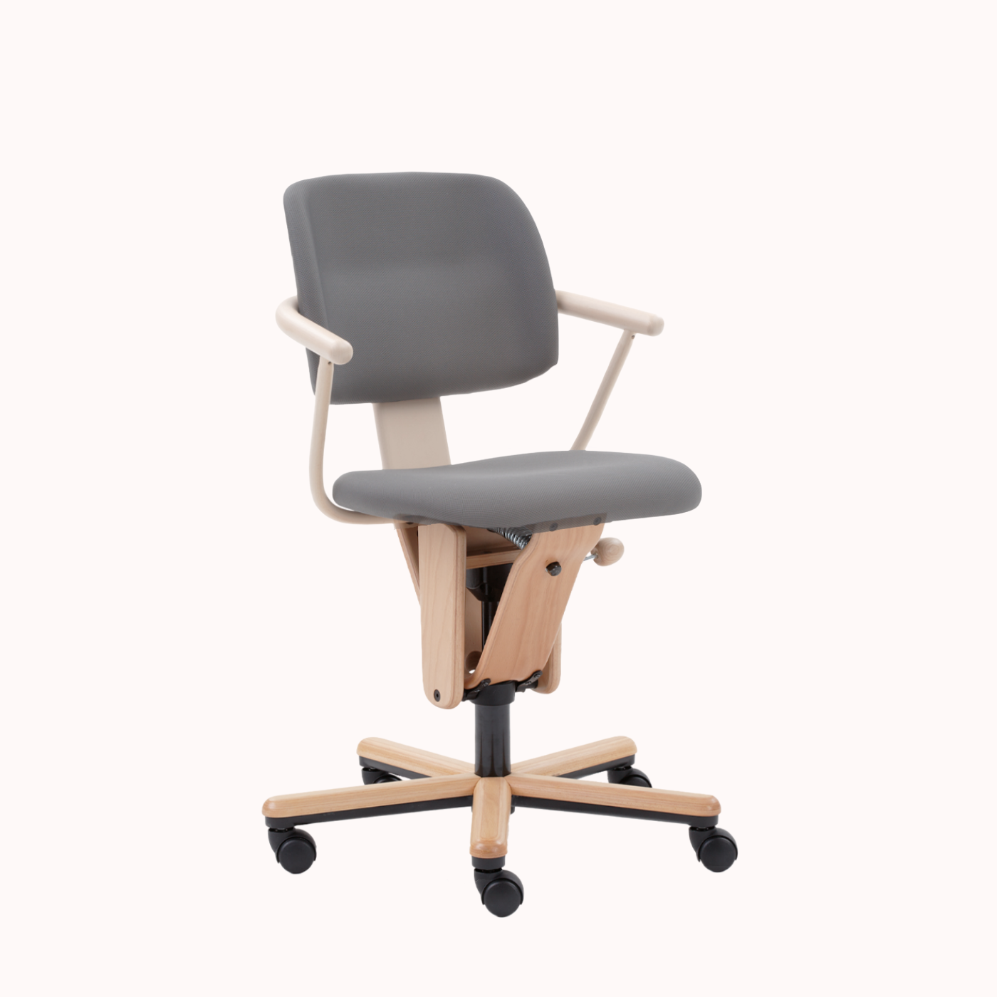 Moizi 18 der Bewegungsstuhl für gesundes Sitzen mit niedriger Rückenlehne