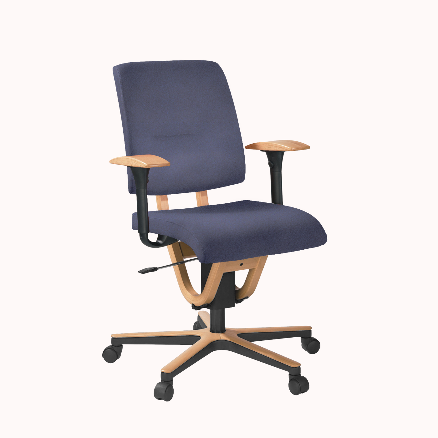 Moizi 21 - Bürostuhl mit Federmechanik, Sitzhöhe 47-58cm