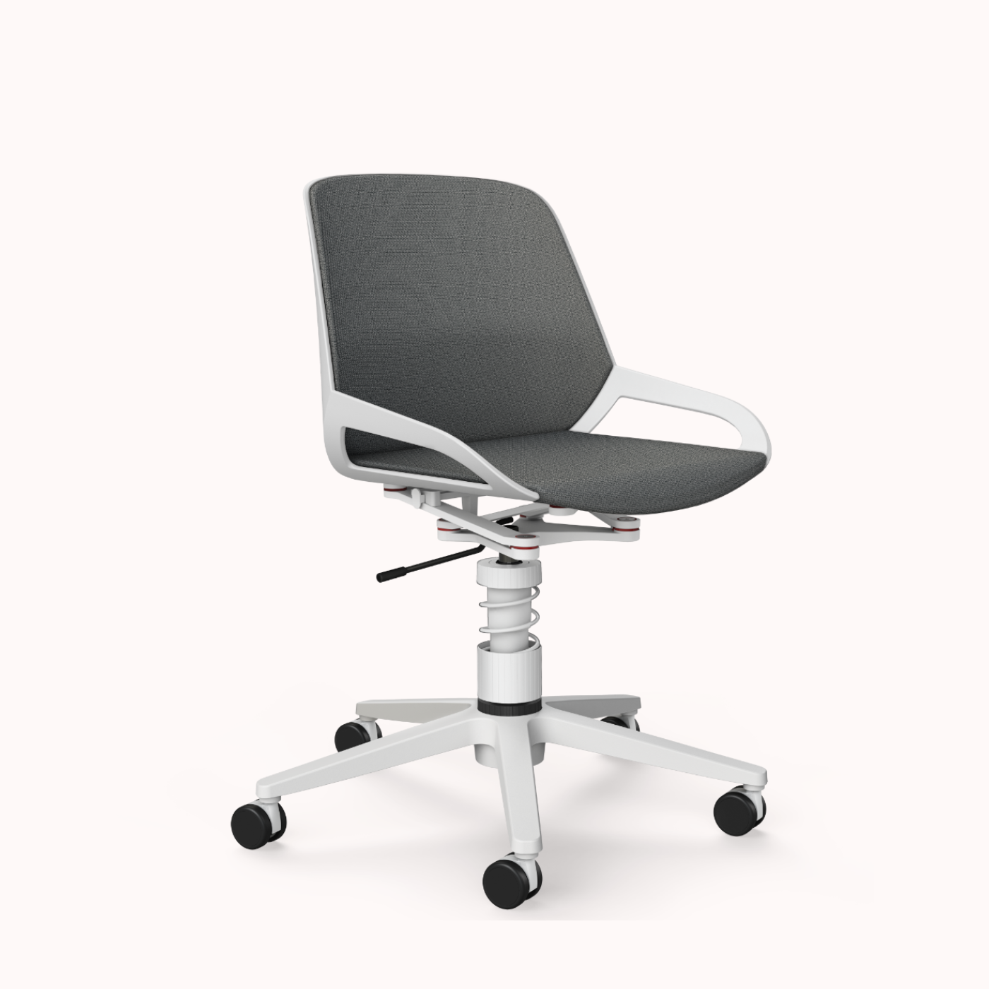 Aeris Numo Task Bürostuhl mit Federbein weiß, Sitzhöhe 44-53cm - Christmas Deal