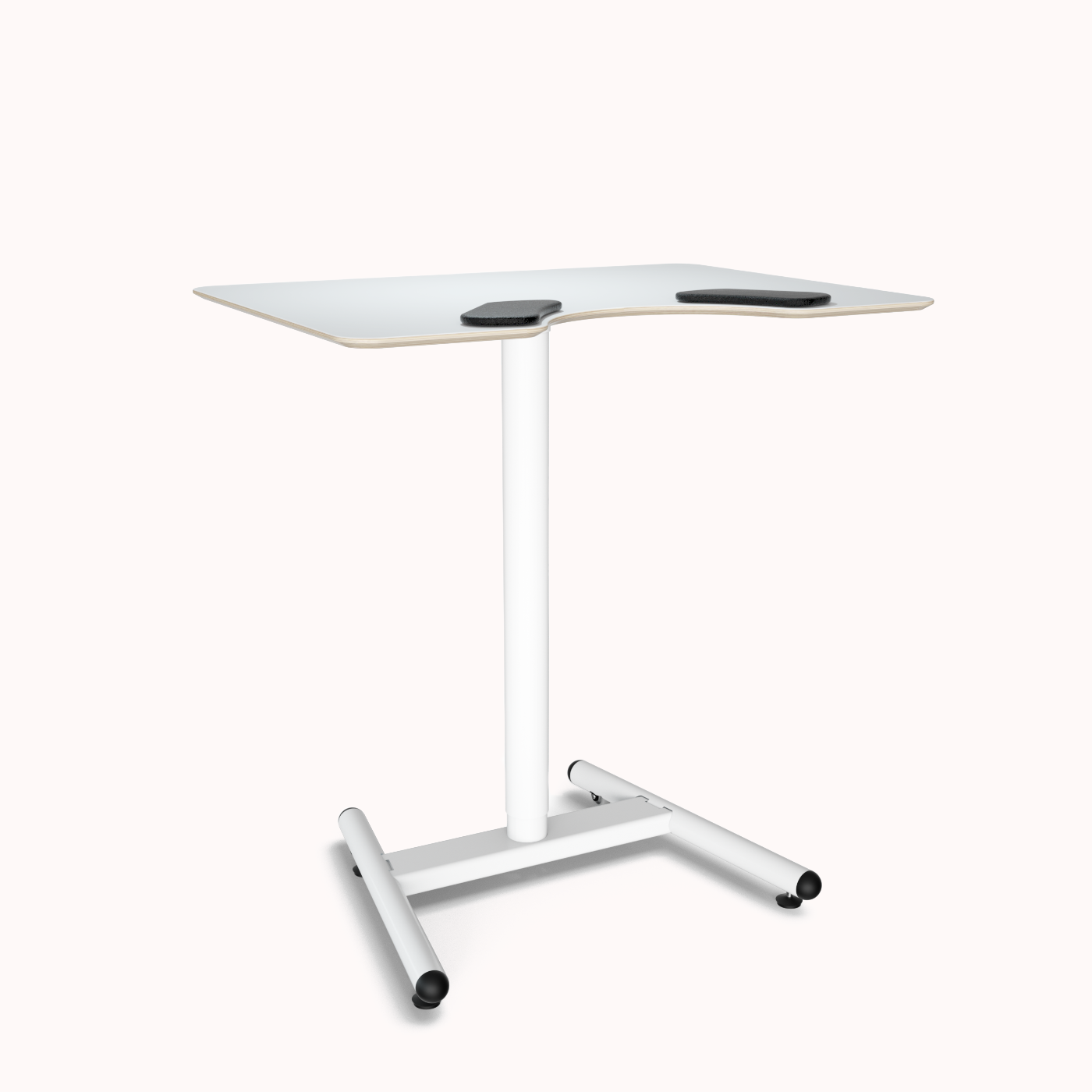 Salli Work Desk - Schreibtisch mit Bauchausschnitt, verstellbar 74-118cm