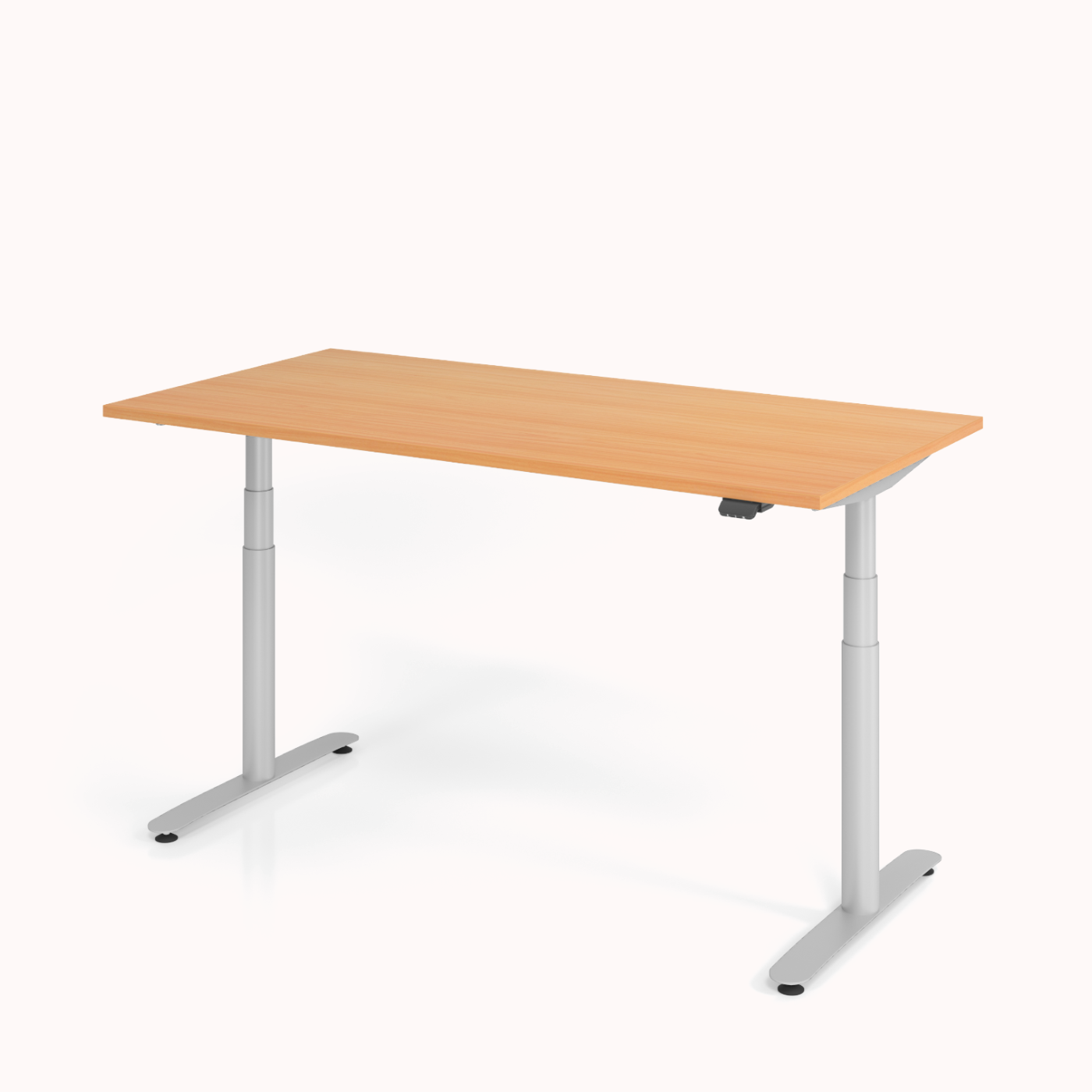 ooboX 2 - Elektrisch Höhenverstellbarer Schreibtisch mit 4fach-Speicher Bluetooth - bis 127cm verstellbar