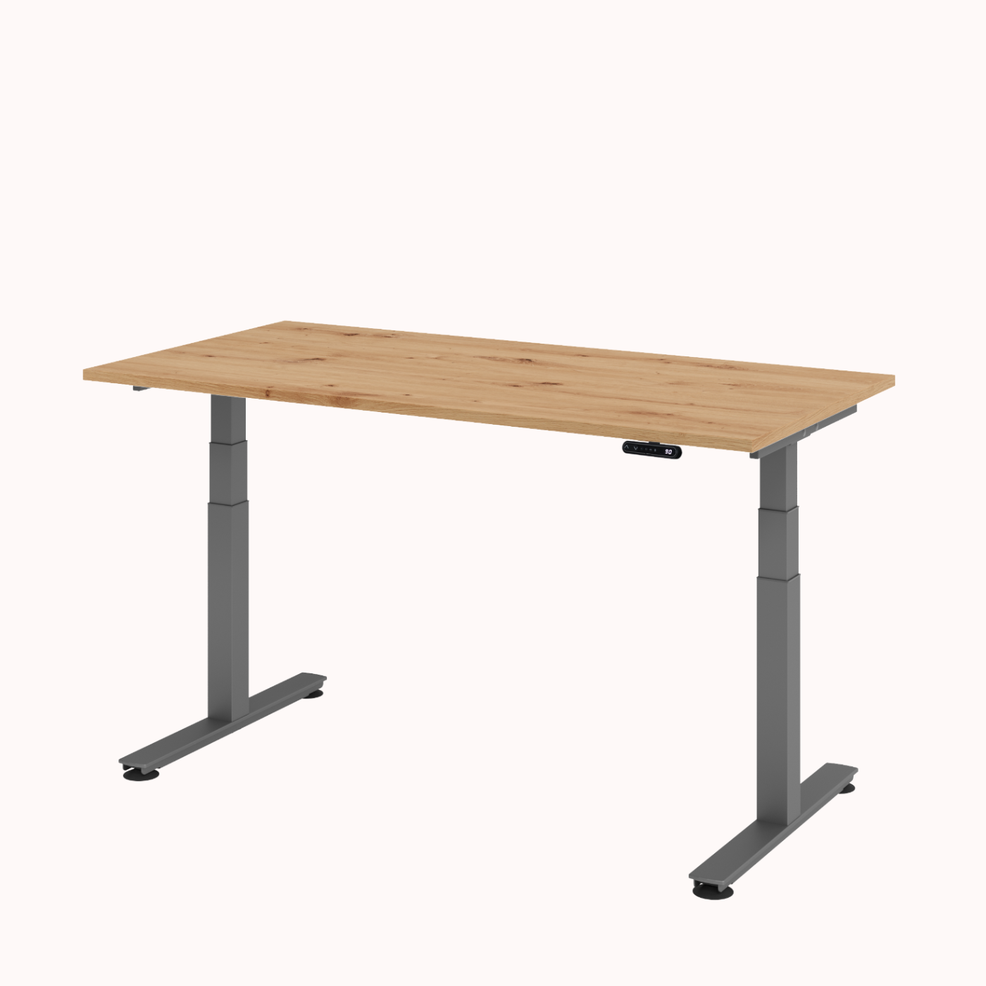 ooboX 4 - Elektrisch Höhenverstellbarer Schreibtisch mit 4fach Memory-Speicher - bis 127cm verstellbar