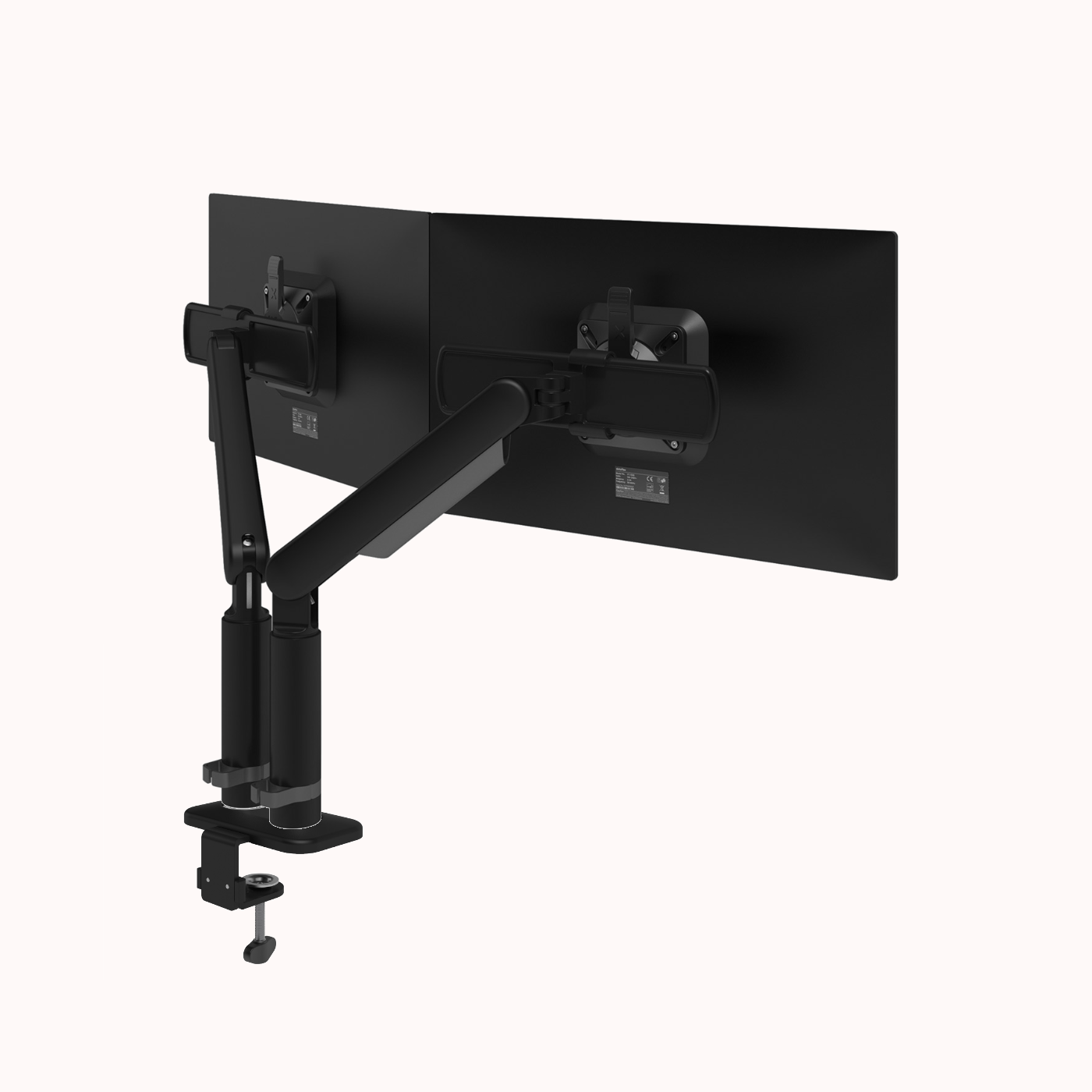 Dataflex ViewPrime Plus dynamischer Dual-Monitorarm für 2 Monitore 1,5-8,5kg pro Monitor, bis 103,4cm Monitorhöhe und 81,2cm Monitorbreite - weiß oder schwarz